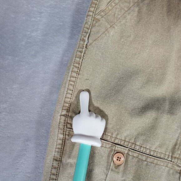 Vintage Trader Bay Baggy Pants Mens 32x28 (Estimated) Skater Style Khaki 90s - Picture 5 of 14